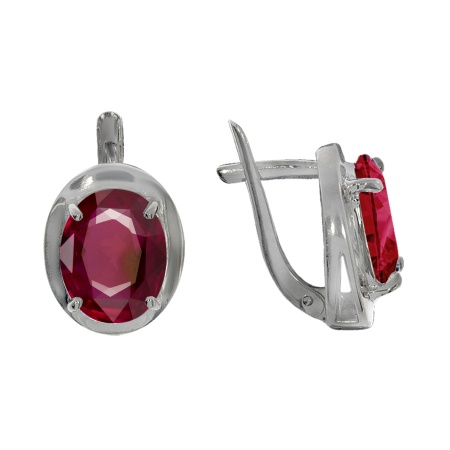 Купить оптом серьги из серебра с кварцем 2340180029-37 от Krasnoe