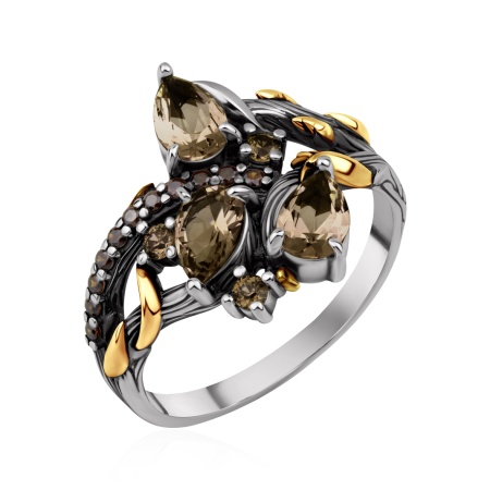 Купить оптом кольцо из серебра с ситаллами 1317С22125л-42 от Krasnoe