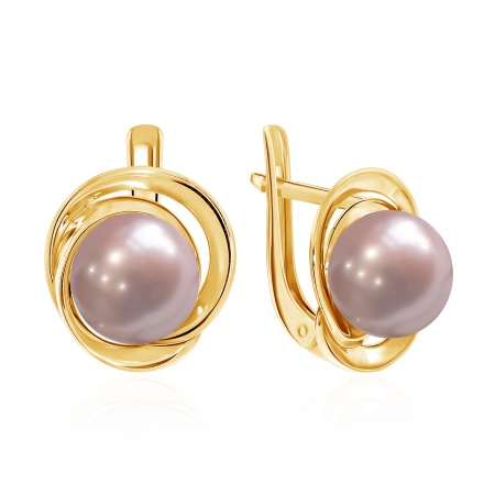 Купить оптом серьги из серебра с жемчугами 2320050843-46 от Krasnoe