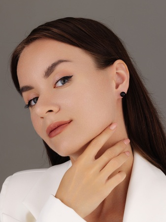 Купить оптом пусеты из серебра с агатами 2340394329-20 от Krasnoe