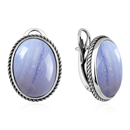 Купить оптом серьги из серебра с агатами 2310396358-84 от Krasnoe