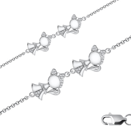 Купить оптом браслет из серебра с фианитами 4340200403-20 от Krasnoe