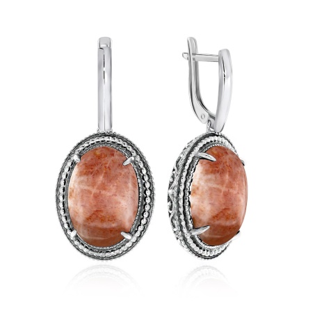 Купить оптом серьги из серебра с солнечниками 2310С20963 от Krasnoe