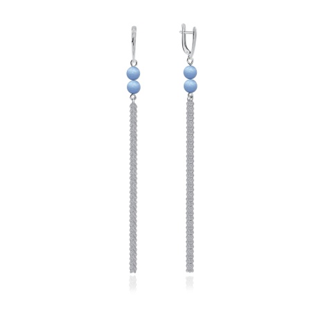 Купить оптом серьги из серебра с агатами 2340392318-84 от Krasnoe