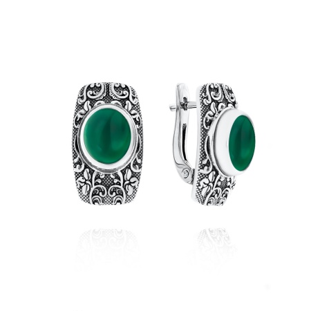 Купить оптом серьги из серебра с агатами 2310391370-60 от Krasnoe