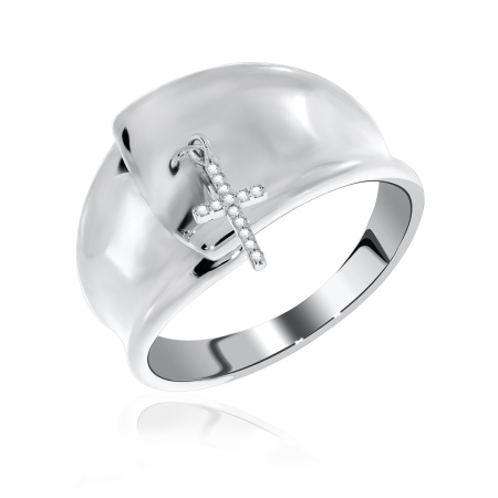 Купить оптом кольцо из серебра с фианитами 1340201735л-6 от Krasnoe