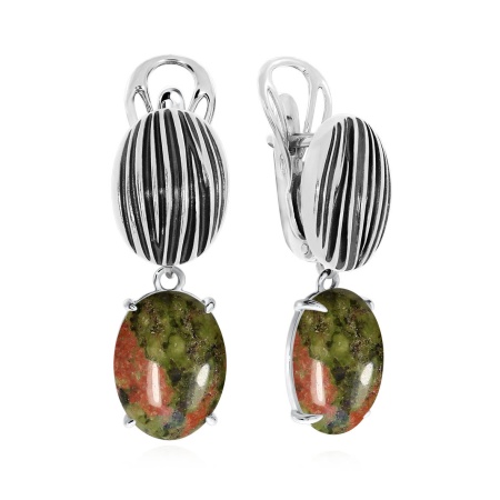 Купить оптом серьги из серебра с яшмой 2310301373 от Krasnoe