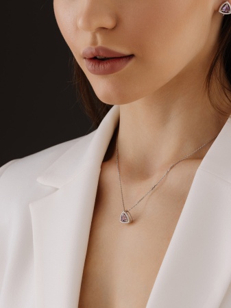 Купить оптом подвеска из серебра с аметистом 3340065541 от Krasnoe