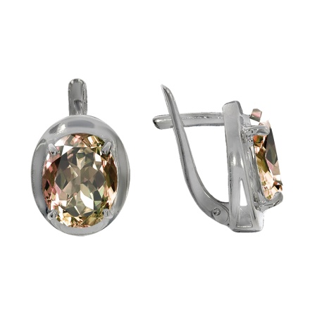 Купить оптом серьги из серебра с кристалл ювелирныйами 2340290029-98 от Krasnoe