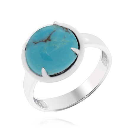 Купить оптом кольцо из серебра с бирюзой 1340311829 от Krasnoe