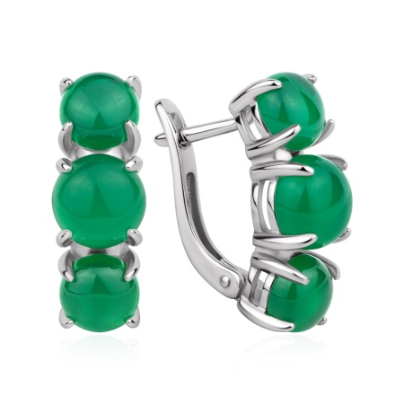 Купить оптом серьги из серебра с агатами 2340396614-60 от Krasnoe