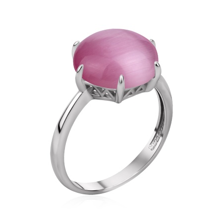 Купить оптом кольцо из серебра с имитацией кошачьего глаза 1340266592-1-30 от Krasnoe