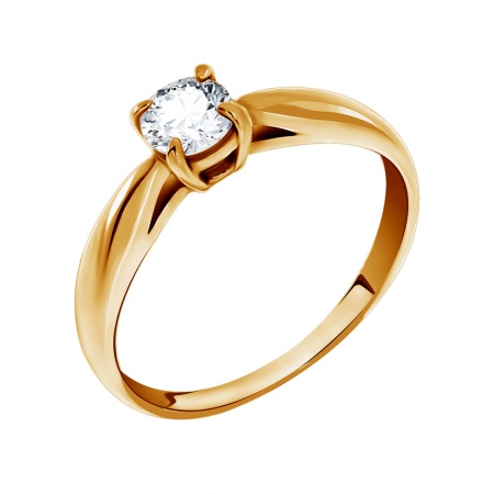 Купить оптом кольцо из серебра с фианитом 1320200037-2 от Krasnoe