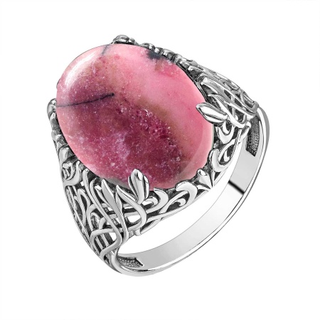 Купить оптом кольцо из серебра с родонитом 1340451858 от Krasnoe