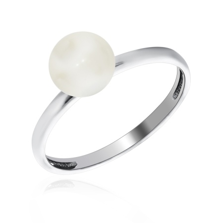 Купить оптом кольцо из серебра с жемчугом 370700F513 от Krasnoe