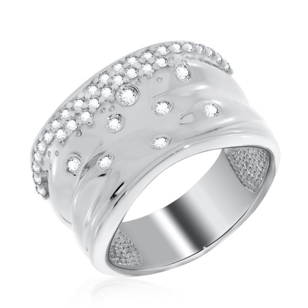 Купить оптом кольцо из серебра с фианитами 1340201155л от Krasnoe