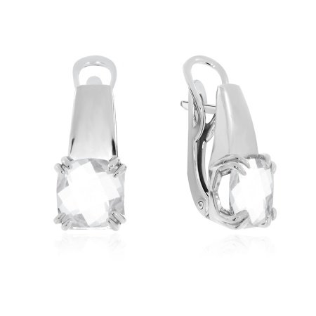 Купить оптом серьги из серебра с хрусталём 2340521536 от Krasnoe