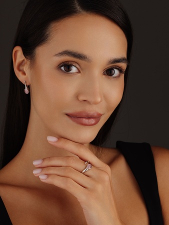 Купить оптом серьги из серебра с кошачий глазами 2340265035-30 от Krasnoe