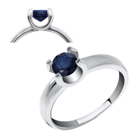 Купить оптом кольцо из серебра с натуральным корундом 1340030050-1 от Krasnoe