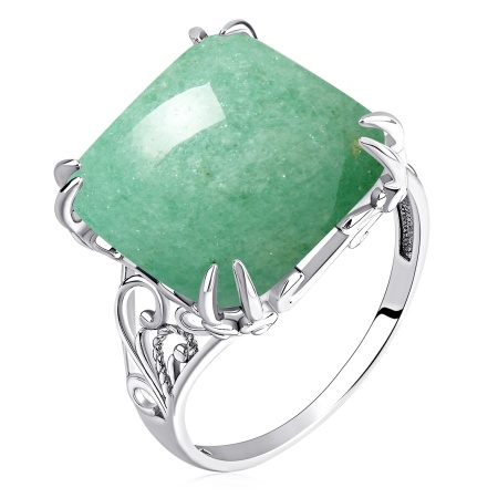 Купить оптом кольцо из серебра с авантюрином 1340361861-1 от Krasnoe