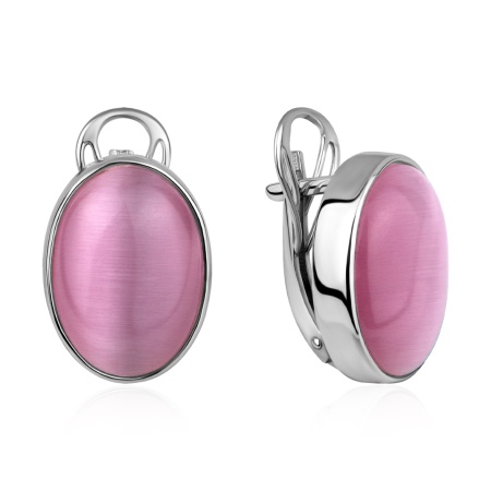 Купить оптом серьги из серебра с кошачий глазами 2340265901-30 от Krasnoe