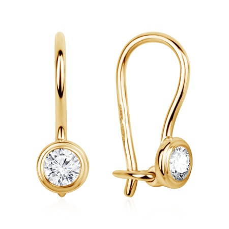 Купить оптом серьги из серебра с фианитами 2320200467 от Krasnoe