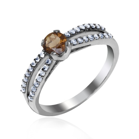 Купить оптом кольцо из серебра с фианитами 1340200019-44 от Krasnoe