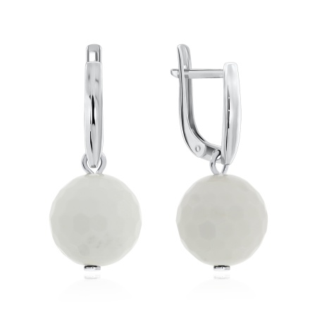 Купить оптом серьги из серебра с агатами 2340390385-10 от Krasnoe