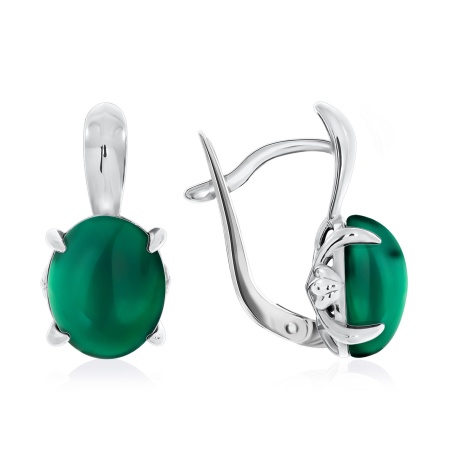 Купить оптом серьги из серебра с агатами 2340390376-60 от Krasnoe