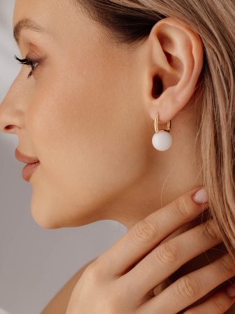 Купить оптом серьги из серебра с кристалл ювелирныйами 2320294318-10 от Krasnoe