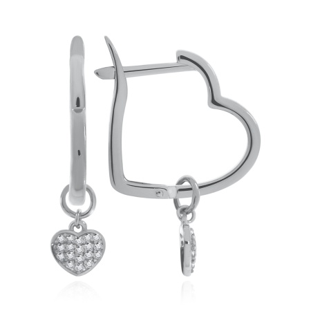 Купить оптом серьги из серебра с фианитами 2340201894л-5 от Krasnoe