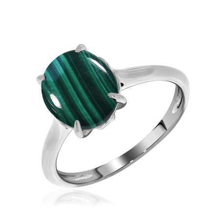 Купить оптом кольцо из серебра с малахитом 1340380901 от Krasnoe