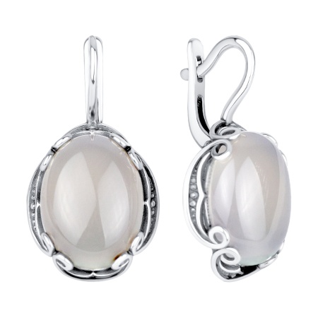 Купить оптом серьги из серебра с агатами 2310395088-21 от Krasnoe