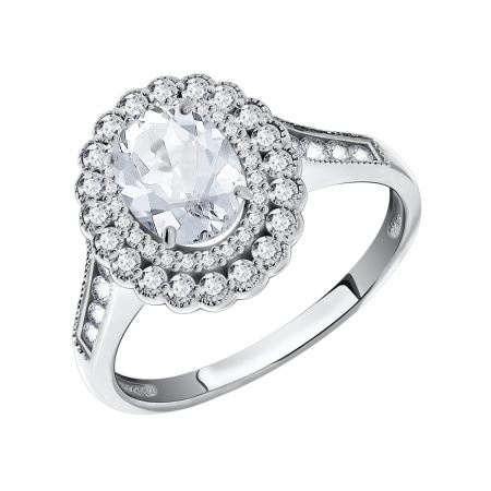 Купить оптом кольцо из серебра с фианитами 1340200184 от Krasnoe