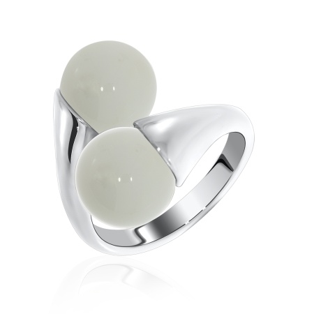 Купить оптом кольцо из серебра с агатами 1340390868-10 от Krasnoe