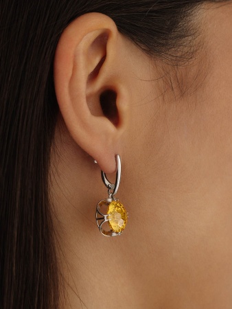 Купить оптом серьги из серебра с фианитами 2340201708-50 от Krasnoe