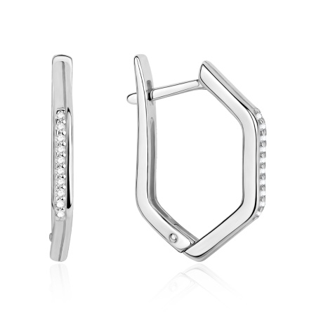 Купить оптом серьги из серебра с фианитами 2340201892л от Krasnoe