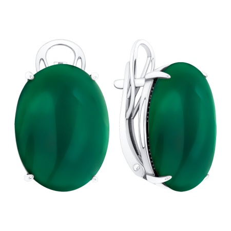 Купить оптом серьги из серебра с агатами 2340395722-60 от Krasnoe