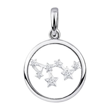 Купить оптом подвеска из серебра с фианитами 3340205984л от Krasnoe