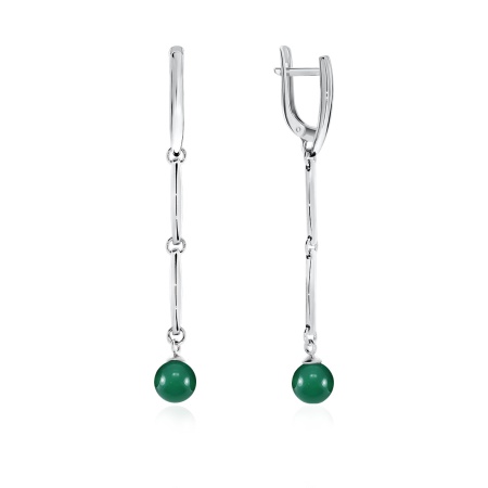 Купить оптом серьги из серебра с агатами 2340390736-60 от Krasnoe