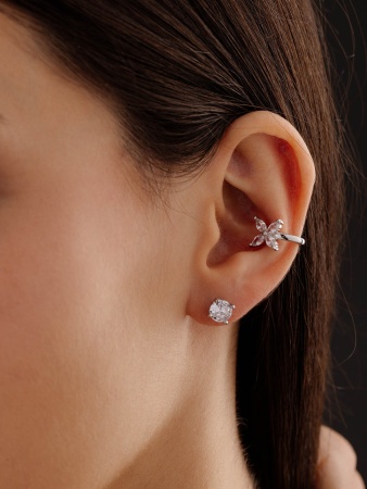 Купить оптом серьги из серебра с фианитами 2340205422 от Krasnoe