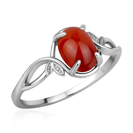 Купить оптом кольцо из серебра с агатом 1340396336-31 от Krasnoe