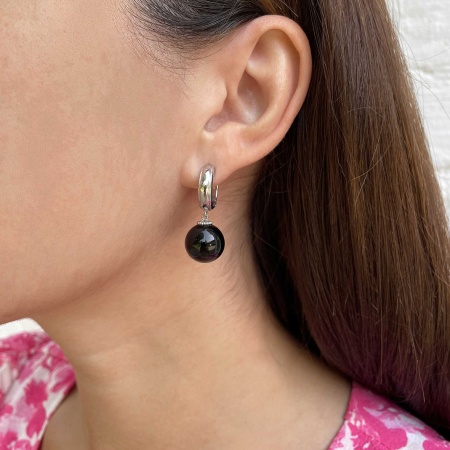 Купить оптом серьги из серебра с агатами 2340391415-20 от Krasnoe