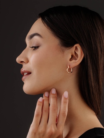 Купить оптом серьги из серебра с фианитами 2320201894-2 от Krasnoe