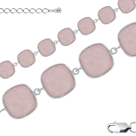 Купить оптом браслет из серебра с агатами 4340392963-19-30 от Krasnoe