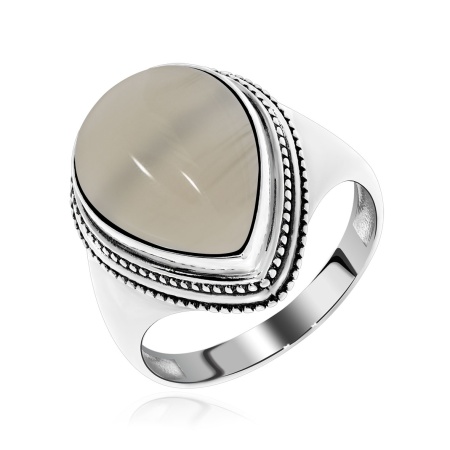 Купить оптом кольцо из серебра с агатом 1310390977-21 от Krasnoe