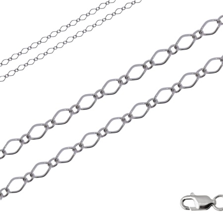 Купить оптом цепь из серебра без вставок 365005023060 от Krasnoe