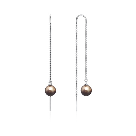 Купить оптом серьги из серебра с жемчугами 2340240718-43 от Krasnoe