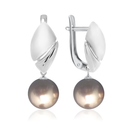 Купить оптом серьги из серебра с жемчугами 2340240900-43 от Krasnoe