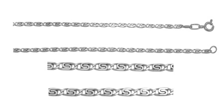 Купить оптом цепь из серебра без вставок 365806048065 от Krasnoe